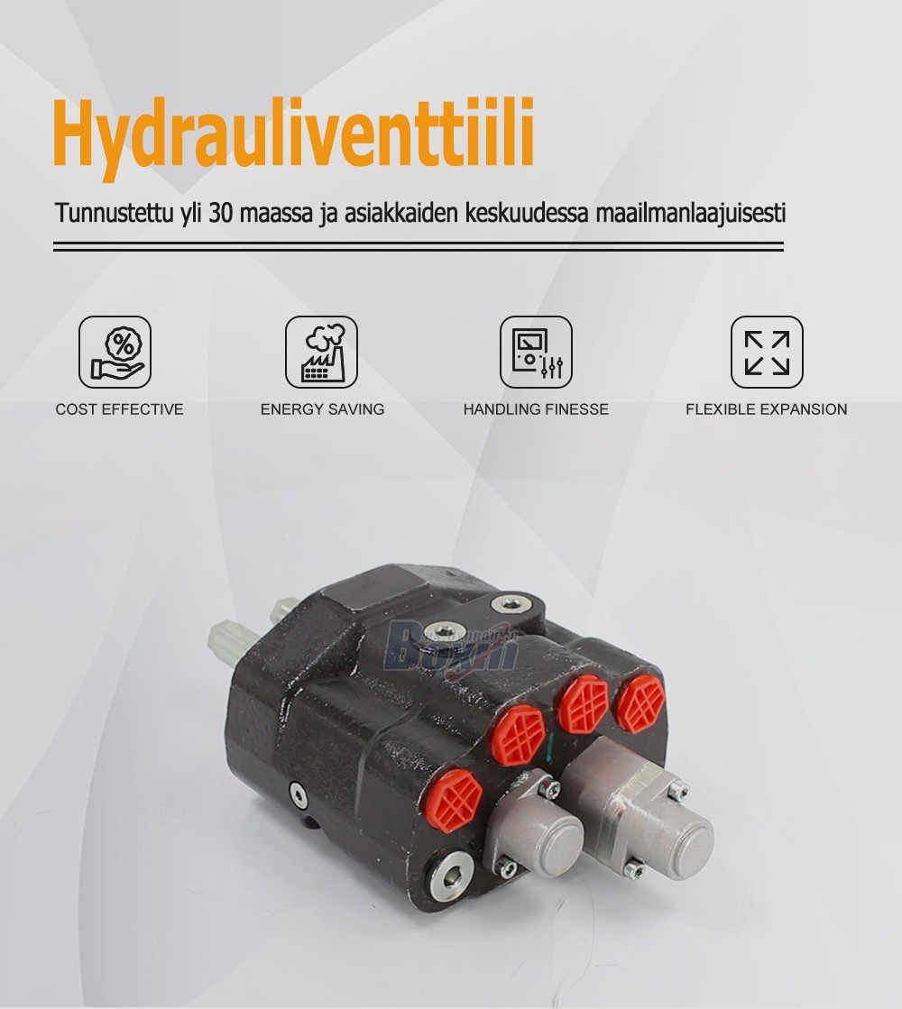 80A Series Monoblock Valve with 2 Spools for Heavy Machinery